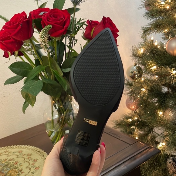 NWT Bebe Taliya black Pointy heels size 35 - Picture 5 of 10